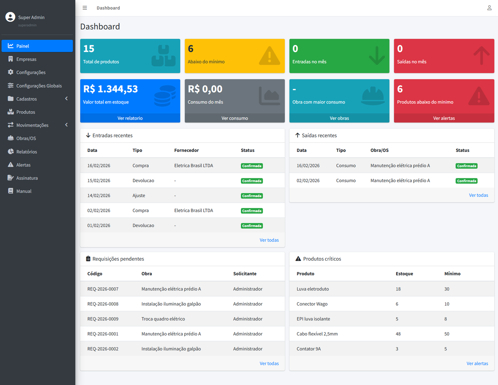 Almox Pro - Gerencie seu almoxarifado de forma inteligente